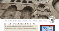 Desktop Screenshot of benedettini-subiaco.it