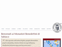 Tablet Screenshot of benedettini-subiaco.it